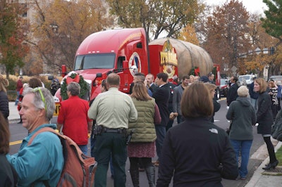 The Big Idaho Potato Truck, a Kenworth T680, also made the trip to D.C.