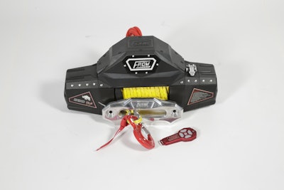 The Rhino 12.5S winch is rated to pull up to 12,500 lbs.
