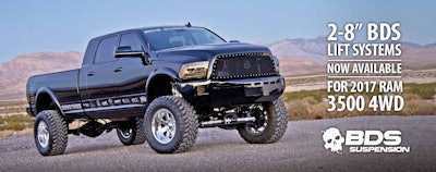 BDS lift kits are available for the 2017 Ram 3500 4×4.