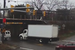 It looks like it might make it, but no. Such is the fate of dozens of trucks that just can’t make it under Durham, North Carolina’s infamous ‘Can-Opener Bridge.’
