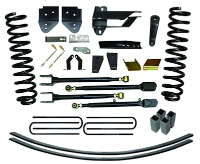 Skyjacker’s 8.5-inch lift kit for 2017 Ford Super Duty trucks.