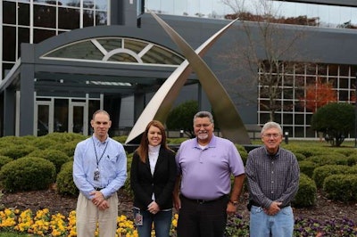 The team that developed the Standard Repair Times report at U.S. Xpress: (L to R) Matt Wells, Brandy Kelly, Bobby Allen and Steve Goodner.