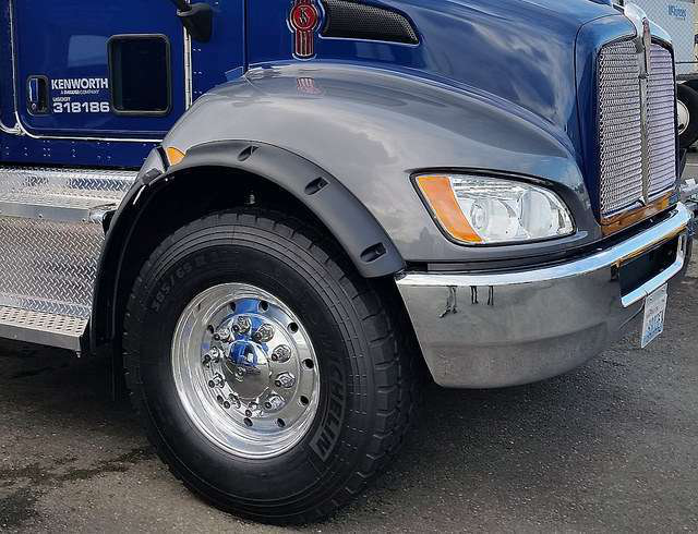 The Kenworth T370 Is Now Available With Wide Base Tires For Applications Requiring Up To 20,000 Pound Front Axle Ratings