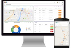 SADA Systems transportation software screen shot