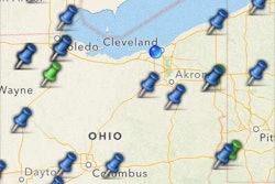 The TruckSmart driver app shows parking information for locations. Soon, fleets will be able to reserve spots online.