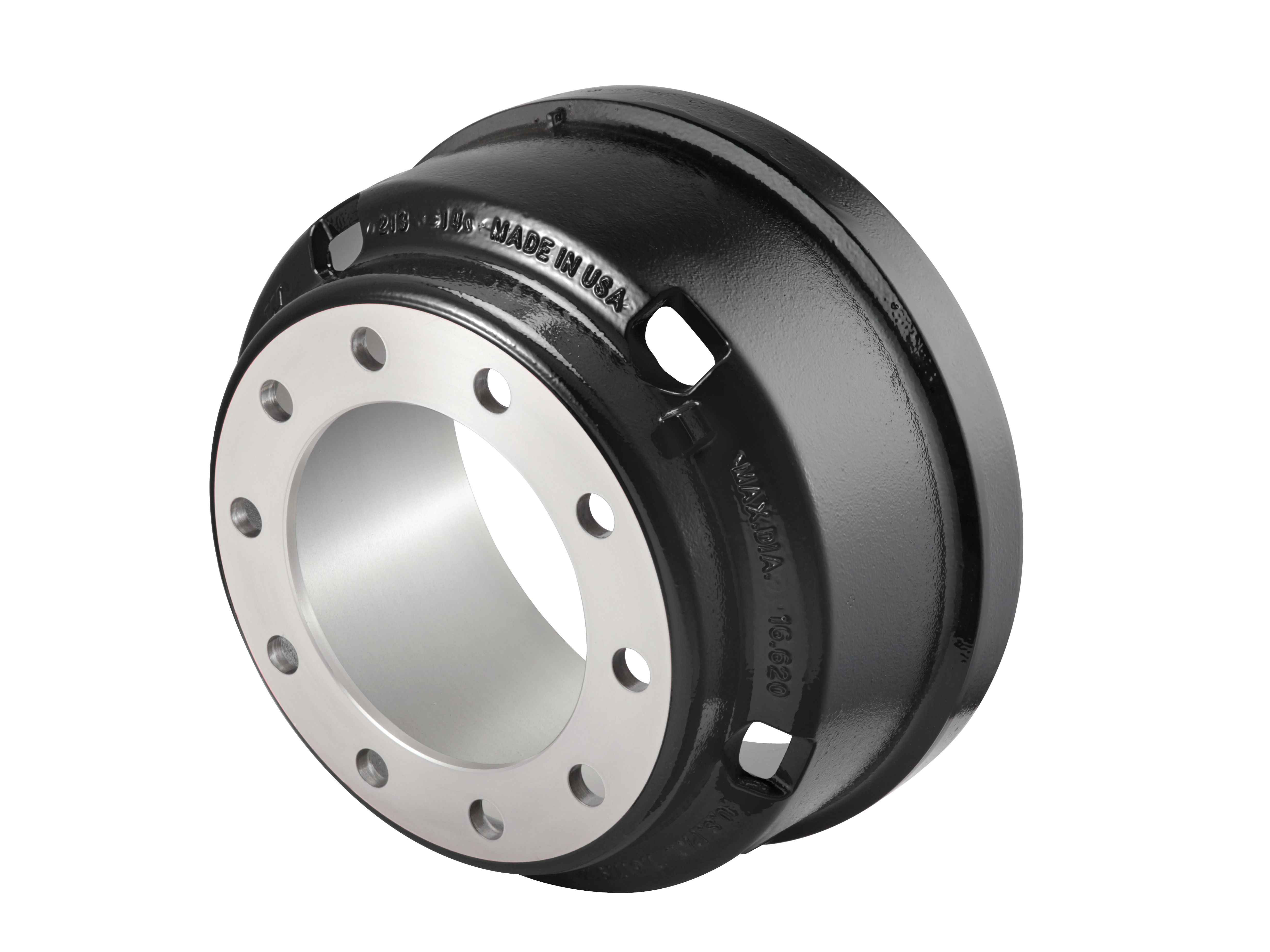The Webb 66764 F Brake Drum With Patented Crt Vents Increases Air Flow For Superior Heat Transfer Efficiency And Cooler Trailer Wheel End Operating Temperatures, Managing Heat 10% Better Than Similar Weight Brake Drums