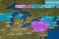 Winter weather is expected to impact the New England area Tuesday night into Wednesday. (Photo from The Weather Channel)