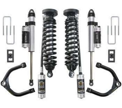 Icon’s 2.5 to 3-inch suspension system for 2016-up Nissan Titan XD Gas.