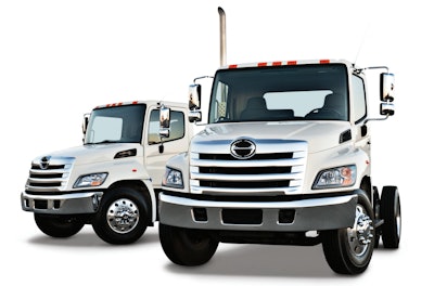Hino is seeking a DOT exemption to mount crash avoidance system lower on windshield