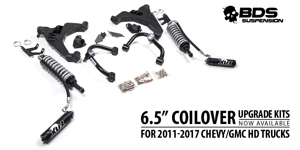 BDS is now offering 6.5-inch coilover suspension for 2011-2017 GM heavy duty trucks