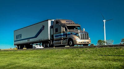 Marten Transportation Truck and Trailer