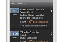 The Cummins Guidanz app, available this April, provides engine fault code information and other key diagnostic data on iOS and Android mobile devices.