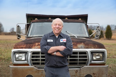 Retired from Truck It, Inc., since 2009, Roy now fills his time serving many of the churches in the middle Tennessee area, fishing, camping, driving a school bus for the local school district and – in a bit of irony – working on his acreage behind the wheel of an old Ford dump truck encased in rust from bumper to bumper.