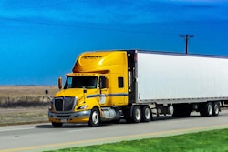 Penske Truck Leasing driving on the road