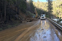 Mudslides in California caused the closure of U.S. Highway 50 in El Dorado County.