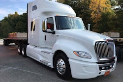 Navistar semi truck with trailer