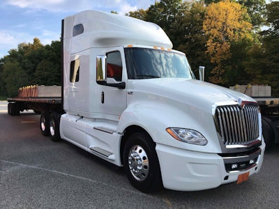 Navistar semi truck with trailer