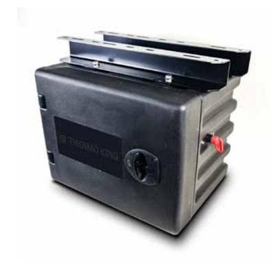 Thermo King’s electric pallet jack charger installs under a trailer to give a power outlet for in-route, on-board pallet jack charging.