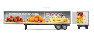 Trucking Moves America Forward trailer