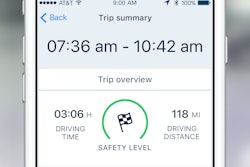 GreenRoad app - View trip summary