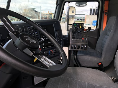 The cab of the Granite MDH is roomy, comfortable and quiet.