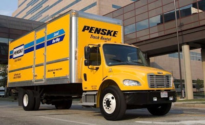 Penske Truck Leasing opened its first truck leasing center in Cleveland’s western suburbs.