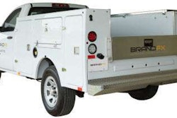 The BrandFX UltimateFX composite service body is lighter than aluminum.