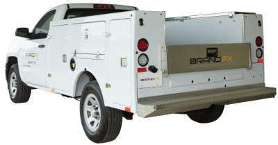 The BrandFX UltimateFX composite service body is lighter than aluminum.