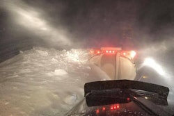 An avalanche on Monday in Alaska struck four semis on the Dalton Highway. (DOTPF photo).