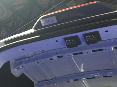 Ford is moving the standard rearview camera on medium- and high-roof models to above the rear doors.