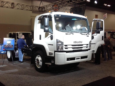 Isuzu’s 4-cylinder 2018 FTR debuted last year at the 2016 Work Truck Show.