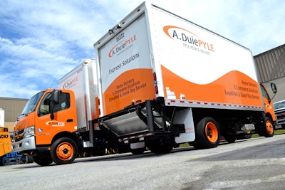 A. Duie Pyle operates an Express Solution fleet of straight trucks (class 5 and 6) that have lift gates and a 2,500-pound payload capacity.