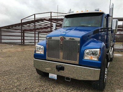 One of my T880S test models was upfitted with a Rogue Dump Box.