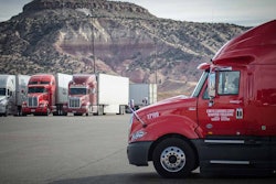 Trucks parked