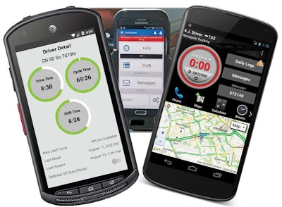 Fleet Complete, Geotab and BigRoad are among the dozens of mobile-device-based options for ELD compliance.