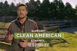 Ethanol spokesman, farmer and former TV star Chris Soules was arrested in Iowa today for allegedly fleeing the scene of a deadly accident. Above is a screen shot of a TV ad Soules appeared in for pro-ethanol group Growth Energy in 2015.