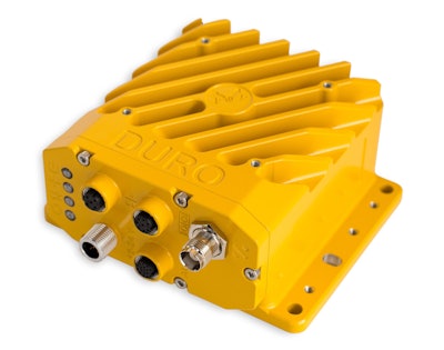 The new Duro device can be installed on vehicles and connected to onboard systems to supply pinpoint location data.