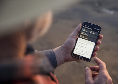 Uber Freight app on smartphone