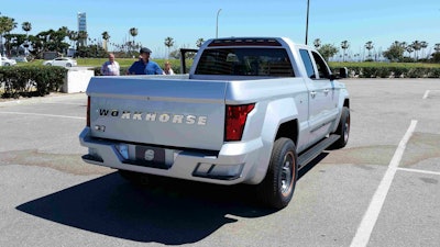 The Workhorse moniker on the tailgate will be replaced with Lordstown on the redesigned pickup.