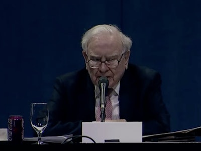 Warren Buffett, CEO of Berkshire Hathaway.