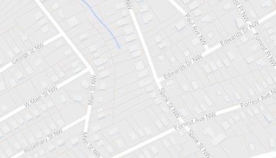 Atlanta residents say trucks have been damaging public property at the intersection of Spinks Street and Edwards Drive.