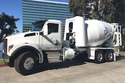 Kenworth T880S Mixer with Cummins Westport ISL G Near Zero emissions engine.