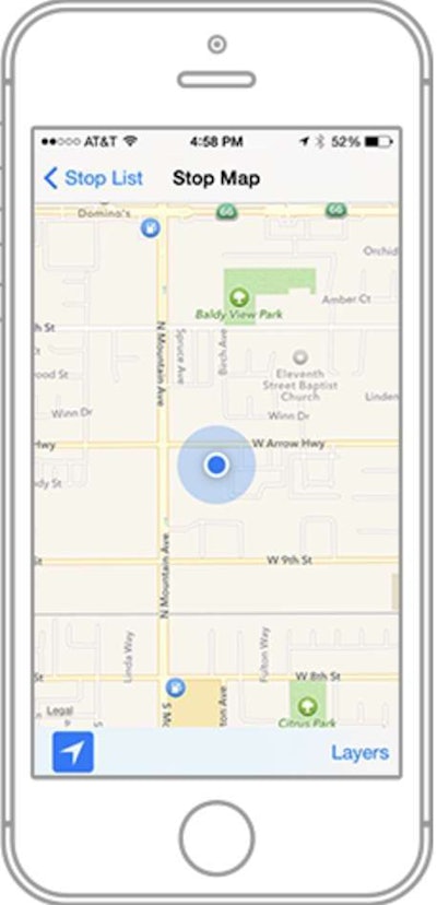 Google Maps on a cell phone