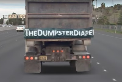 The Dumpster Diaper Keeps Aggregate From Falling Out Of Dump Trucks
