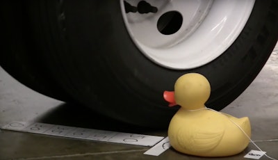 Don’t crush that duck! Drivers have to get as close as they can to the duck without touching it. Some impressive skills at work here from the 2014 competition. Watch more highlights in the video below.
