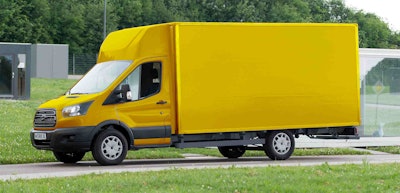 Deutsche Post, a package delivery company in Germany, has teamed up with Ford to produce an electric delivery van based on the Ford Transit.