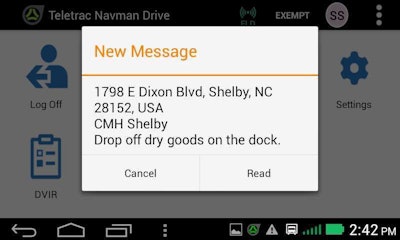Through an integration with PTV Group, optimized routes can be sent directly to the Teletrac Navman’s in-cab Director platform.