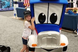 Trucking Moves America Forward mascot Safety Sammy