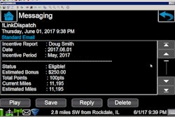 Heniff PeopleNet message