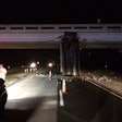 East bound traffic on Interstate 10 near Crestview, Fla. was shut down for several hours after a dump truck riding with a raised bed slammed into an overpass. (Photos: Okaloosa County Sheriff’s Office, unless otherwise noted.)